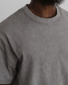 BASERANGE crew neck short sleeve T-shirt France BAS-TOBTE-CO-WI24-XWYH BASALT GREY
